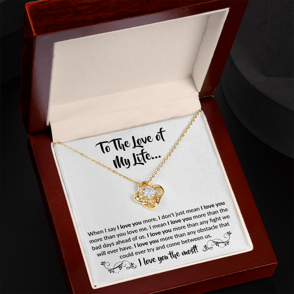 To the Love of my Life | Love Knot Necklace.