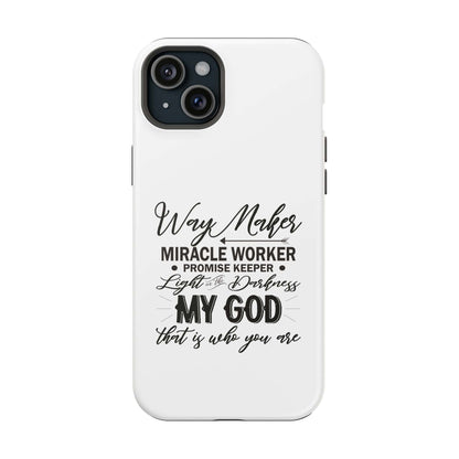 Promise Keeper, Way Maker | Magnetic Tough Cases | Motivational Bible 