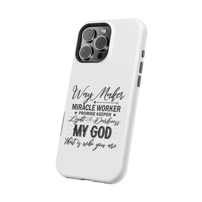 Promise Keeper, Way Maker | Magnetic Tough Cases | Motivational Bible 