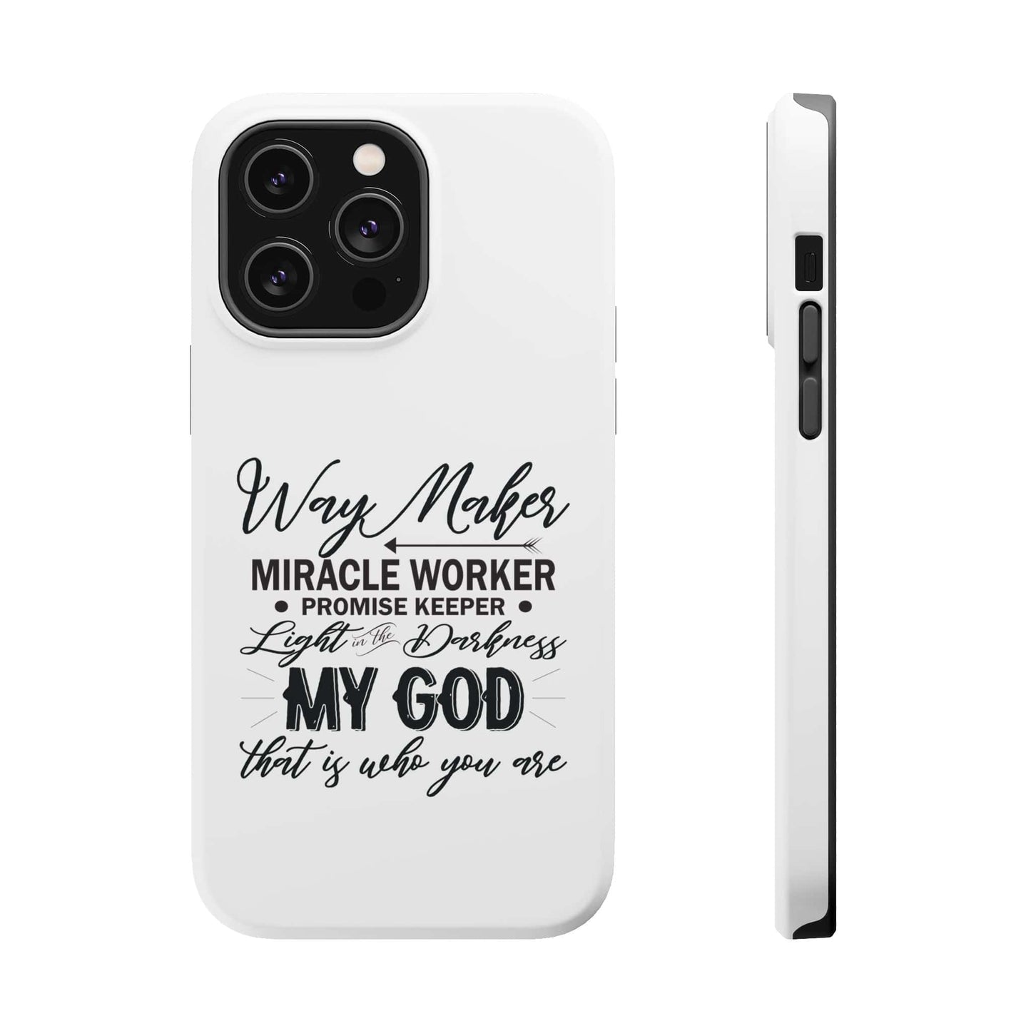 Promise Keeper, Way Maker | Magnetic Tough Cases | Motivational Bible 