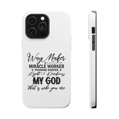Promise Keeper, Way Maker | Magnetic Tough Cases | Motivational Bible 