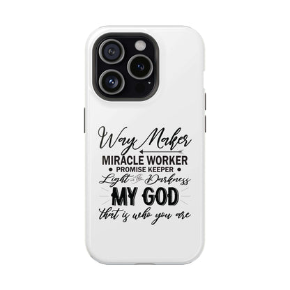 Promise Keeper, Way Maker | Magnetic Tough Cases | Motivational Bible 