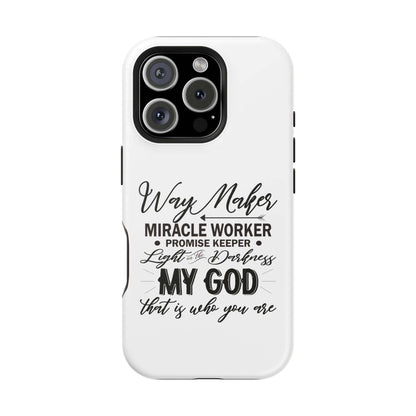 Promise Keeper, Way Maker | Magnetic Tough Cases | Motivational Bible 
