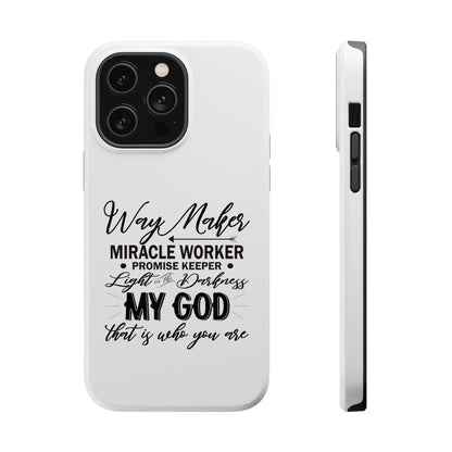 Promise Keeper, Way Maker | Magnetic Tough Cases | Motivational Bible 