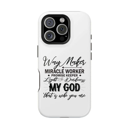 Promise Keeper, Way Maker | Magnetic Tough Cases | Motivational Bible 