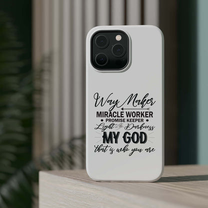 Promise Keeper, Way Maker | Magnetic Tough Cases | Motivational Bible 