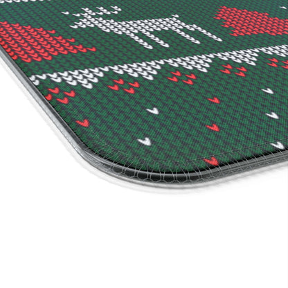 LED Gaming Mouse Pad, Wireless Charging ( Christmas Sweater Print )
