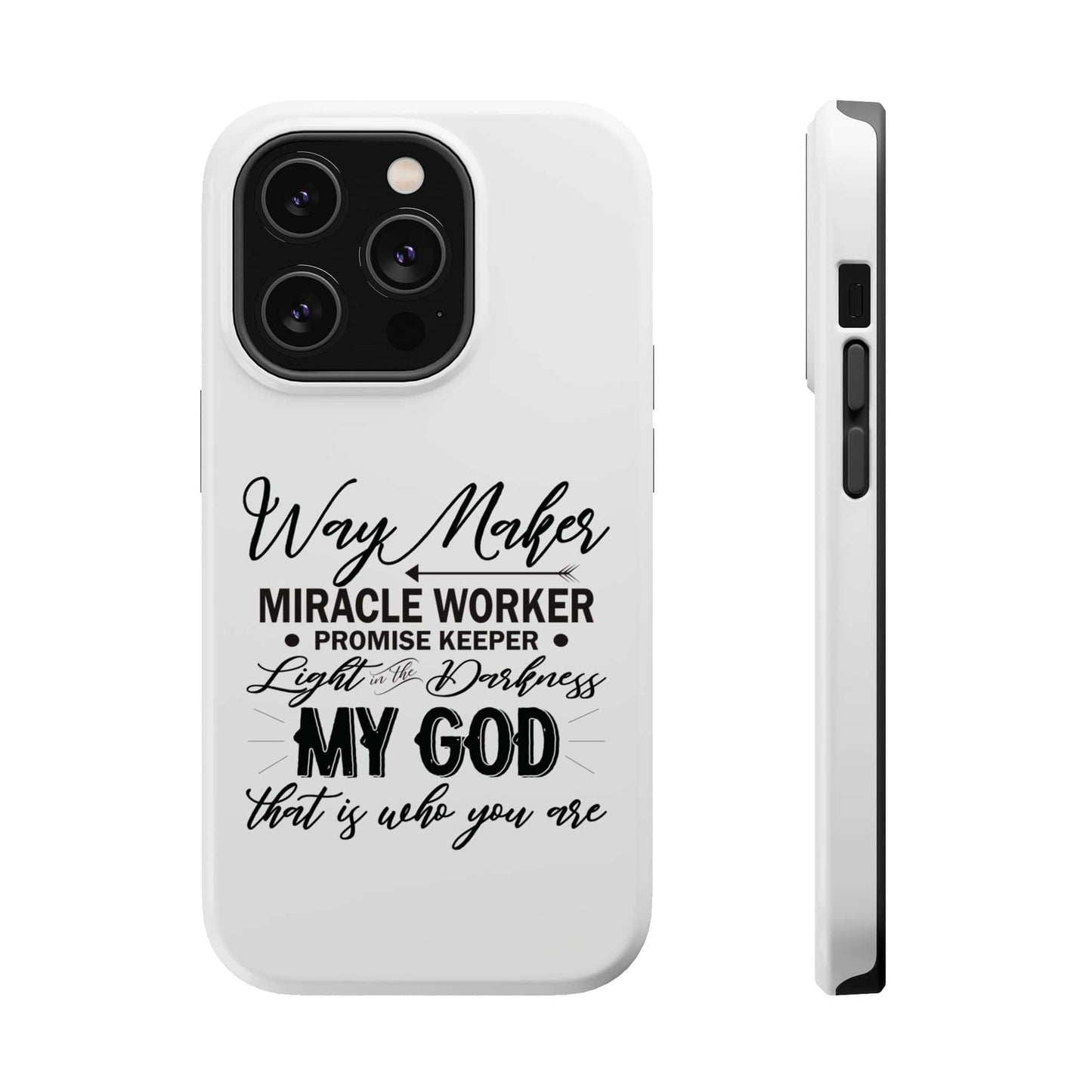 Promise Keeper, Way Maker | Magnetic Tough Cases | Motivational Bible 