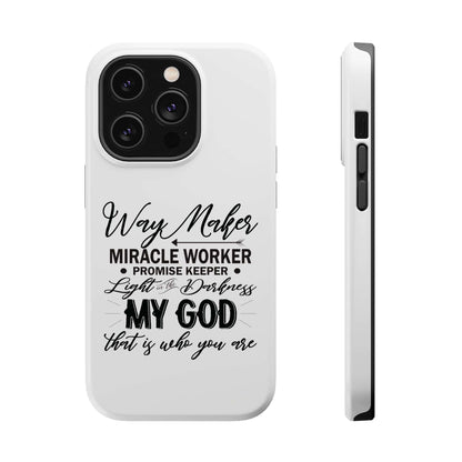 Promise Keeper, Way Maker | Magnetic Tough Cases | Motivational Bible 