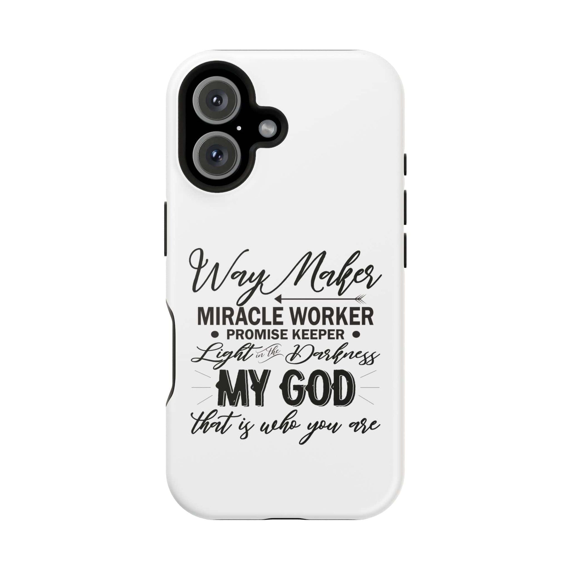Promise Keeper, Way Maker | Magnetic Tough Cases | Motivational Bible 