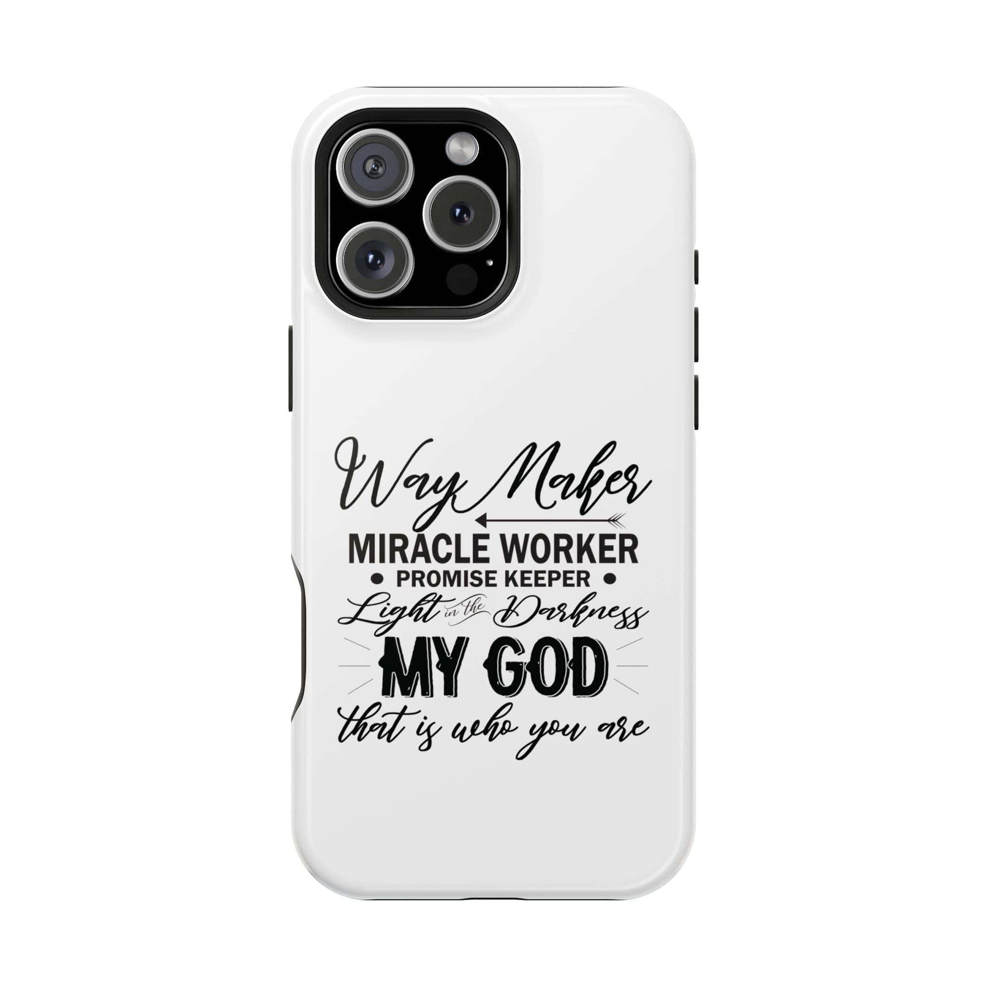 Promise Keeper, Way Maker | Magnetic Tough Cases | Motivational Bible 