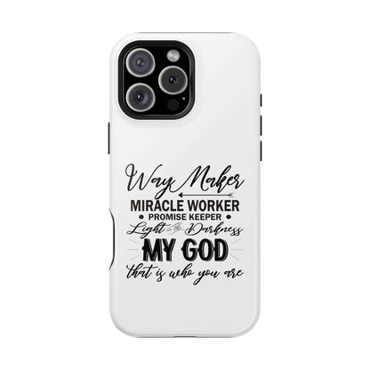Promise Keeper, Way Maker | Magnetic Tough Cases | Motivational Bible 