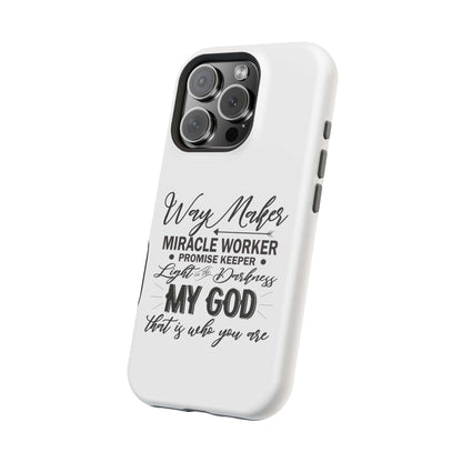 Promise Keeper, Way Maker | Magnetic Tough Cases | Motivational Bible 