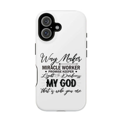 Promise Keeper, Way Maker | Magnetic Tough Cases | Motivational Bible 