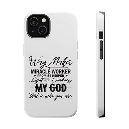 Promise Keeper, Way Maker | Magnetic Tough Cases | Motivational Bible 