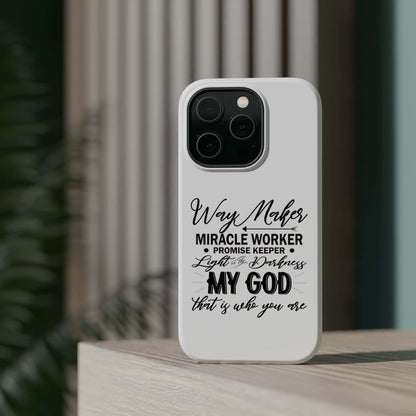 Promise Keeper, Way Maker | Magnetic Tough Cases | Motivational Bible 