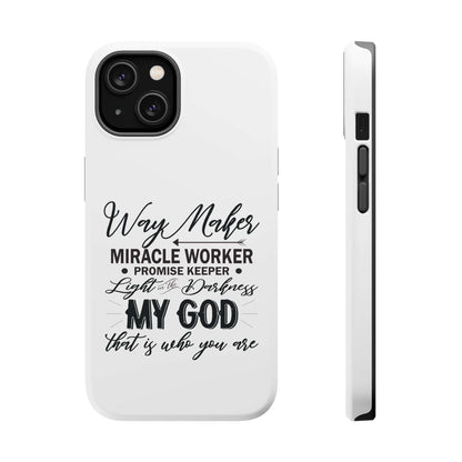 Promise Keeper, Way Maker | Magnetic Tough Cases | Motivational Bible 