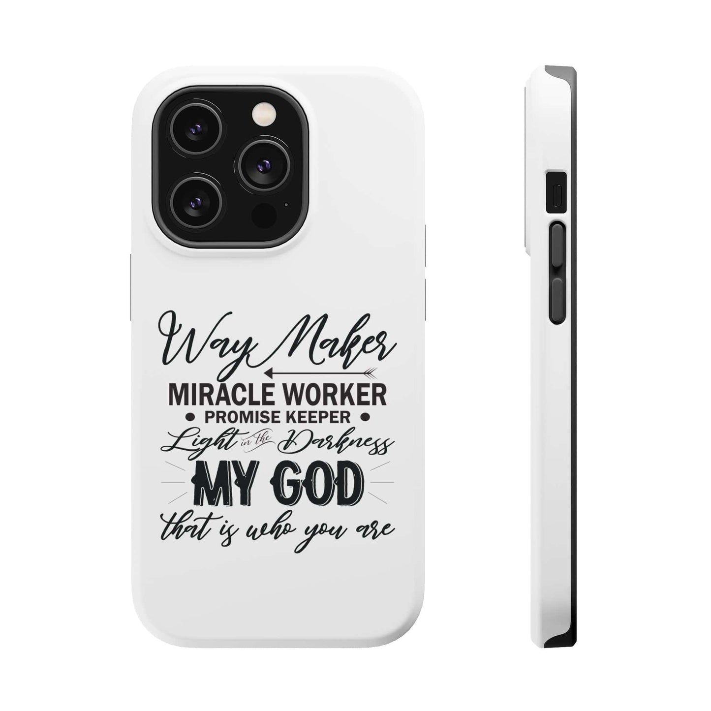 Promise Keeper, Way Maker | Magnetic Tough Cases | Motivational Bible 