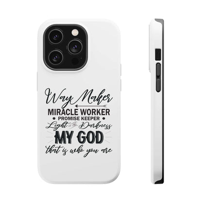 Promise Keeper, Way Maker | Magnetic Tough Cases | Motivational Bible 