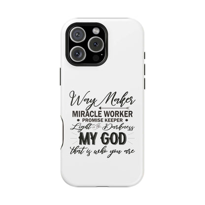 Promise Keeper, Way Maker | Magnetic Tough Cases | Motivational Bible 