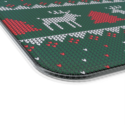 LED Gaming Mouse Pad, Wireless Charging ( Christmas Sweater Print )