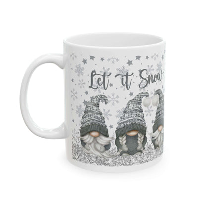 Let it Snow, Gnome, Ceramic Mug, (11oz)