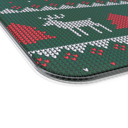 LED Gaming Mouse Pad, Wireless Charging ( Christmas Sweater Print )