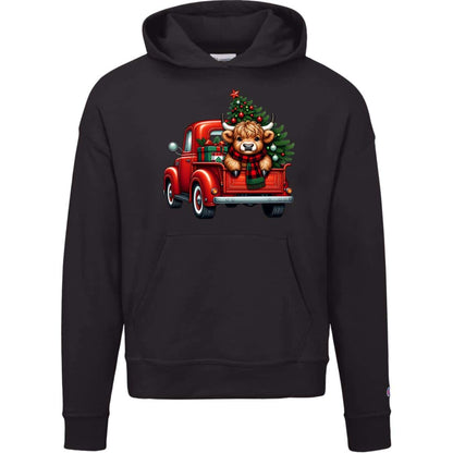 Vintage Truck | Cow | Christmas | Hoodie