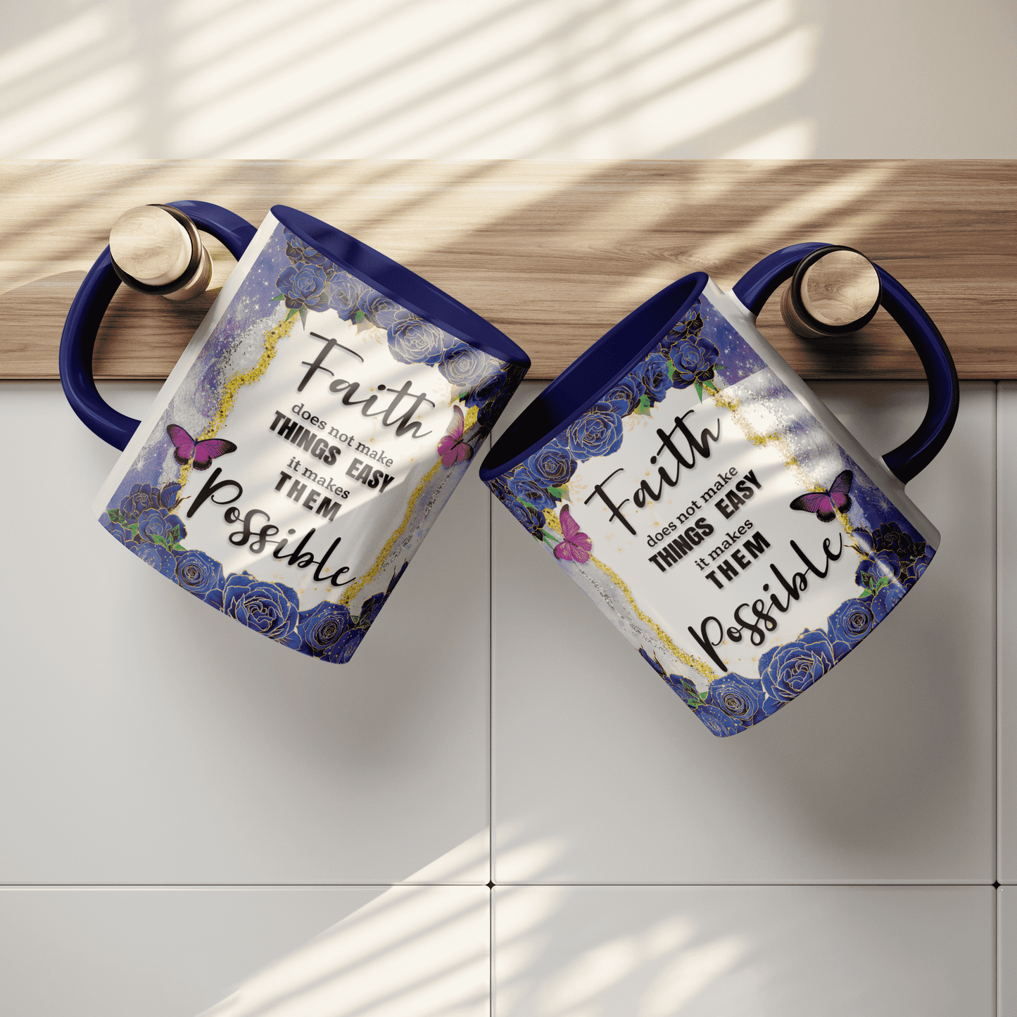 Faith does not make things easy - Coffee Mug 11oz
