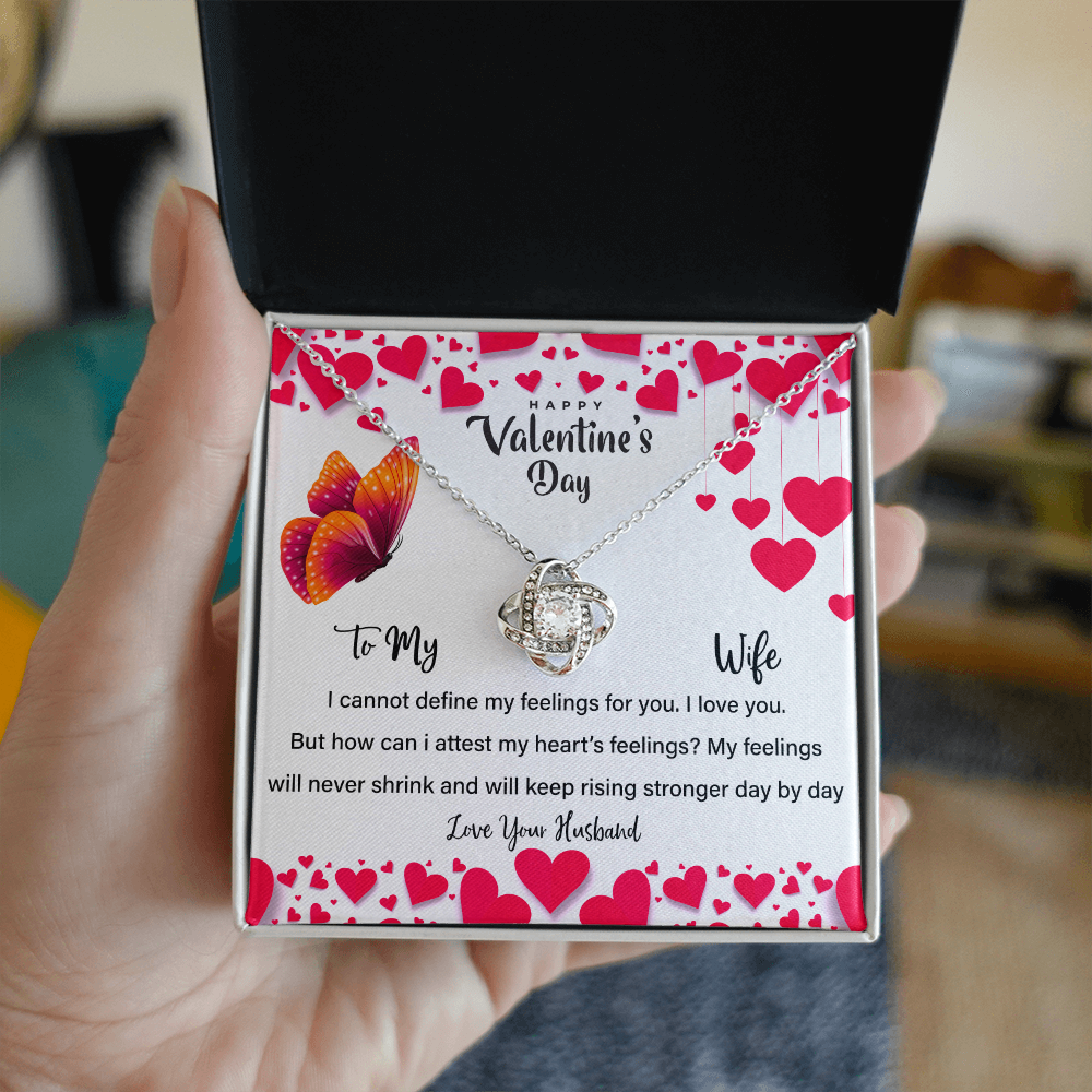 Valentines Day | To My Wife | Love Knot necklace