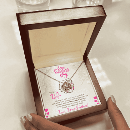 Happy Valentines Day | To My Wife | Love Knot Necklace