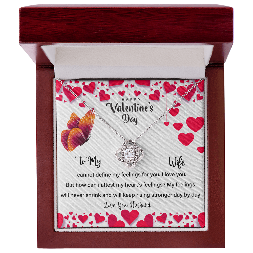Valentines Day | To My Wife | Love Knot necklace