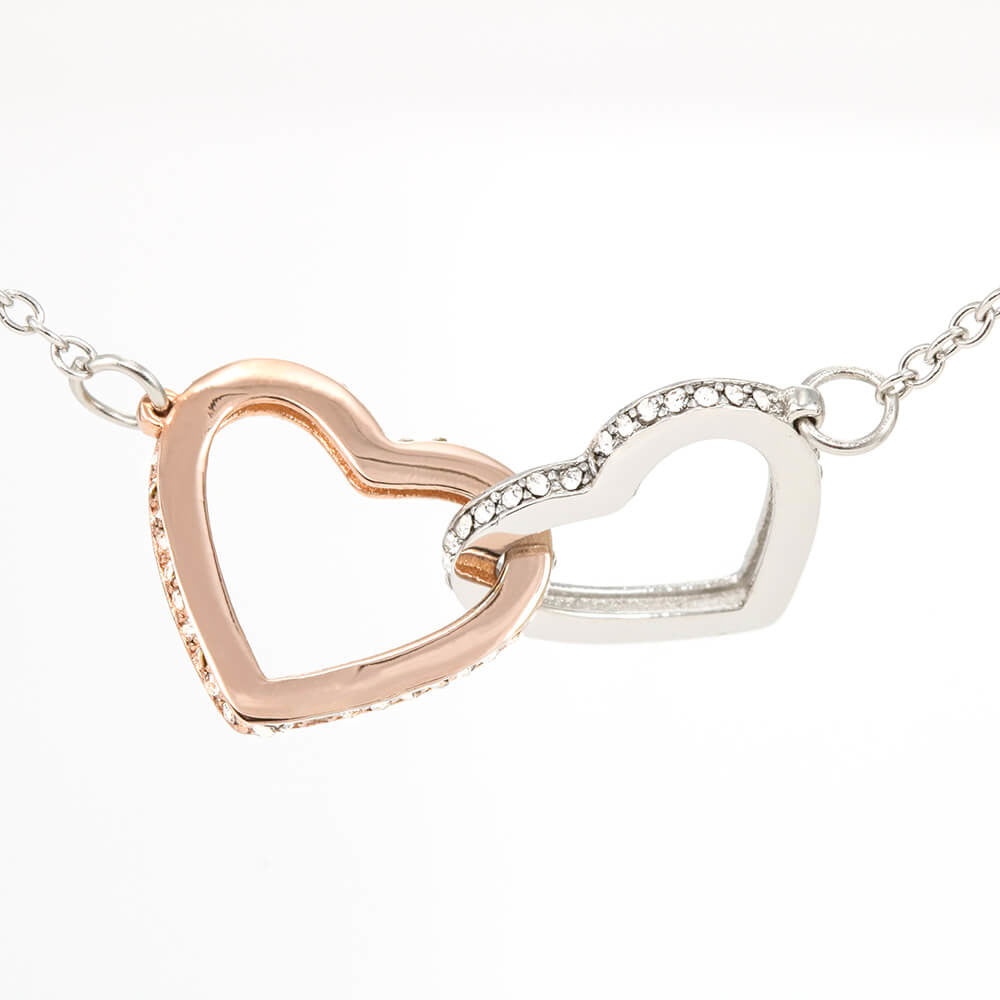 To My Daughter - Linked Hearts Necklace
