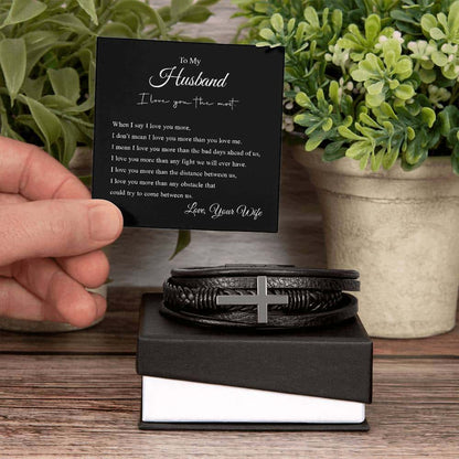 Cross Bracelet | To My Husband